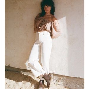 WIDE LEG JEAN, CONE BULL DENIM, PUTTY